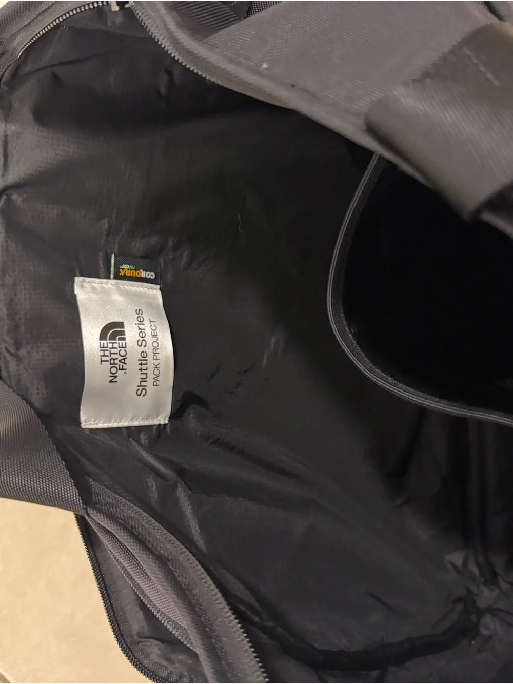 The North Face Black Messenger Tote with Shoulder Strap